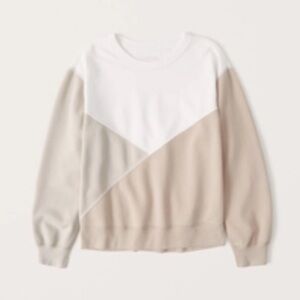 Abercrombie- Crewneck Color Block Sweatshirt